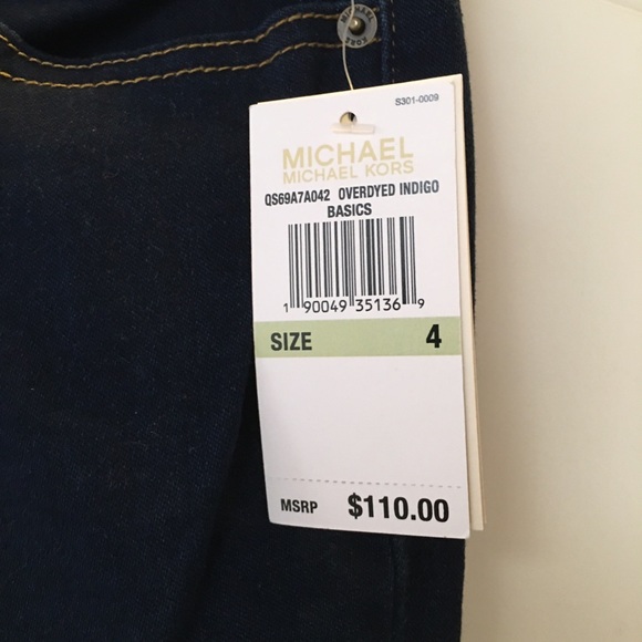 Michael Kors Dark Blue Cropped Jeans - Picture 2 of 11